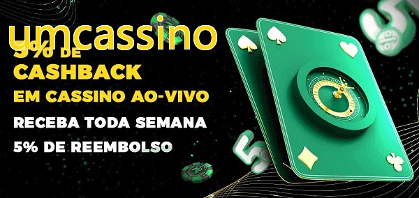 Promoções do cassino ao Vivo umcassino